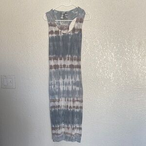Young Fabulous and Broke Tie-Dye Sleeveless Maxi Dress